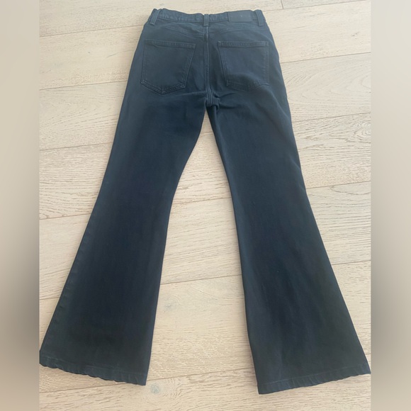 Aritzia Denim Forum Marianne Flare Jeans 26 Black Mid Rise EUC - Picture 3 of 11